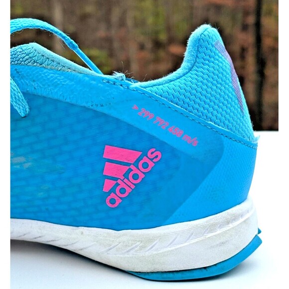 Adidas X Speedflow.3 Mens Indoor Soccer Shoes Size 10 Sky Rush Pink White GW7489 - Picture 14 of 16